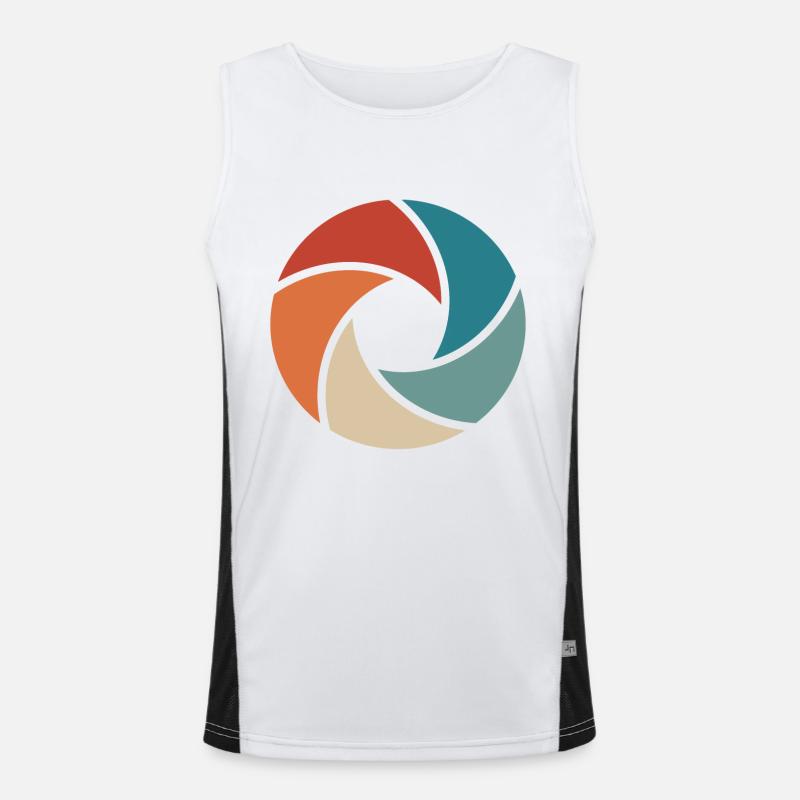 camera Men's Functional Contrast Tank Top 