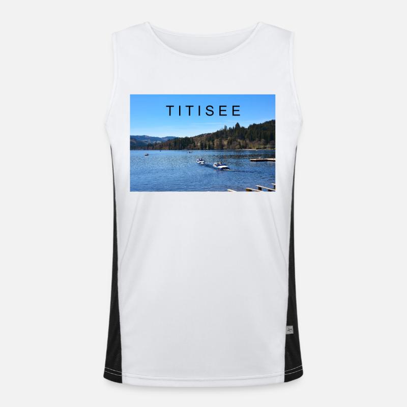 Titisee en Forêt-Noire Débardeur respirant contrasté Homme 