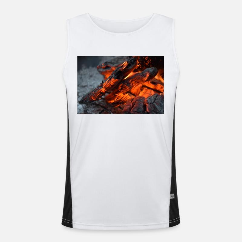 Dark embers Men's Functional Contrast Tank Top 