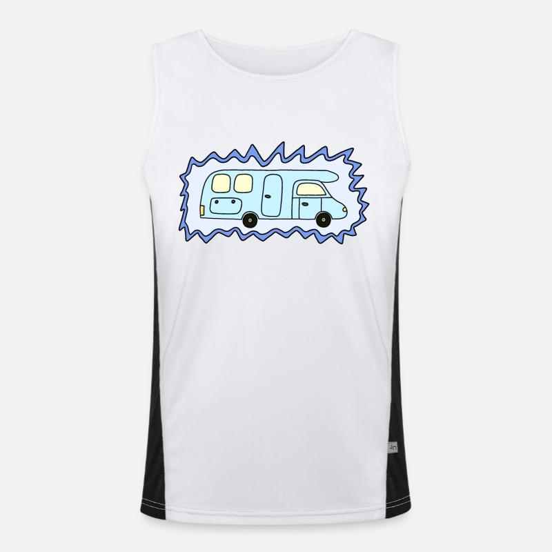 Camper Funktionelles Kontrast-Tank Top für Männer 