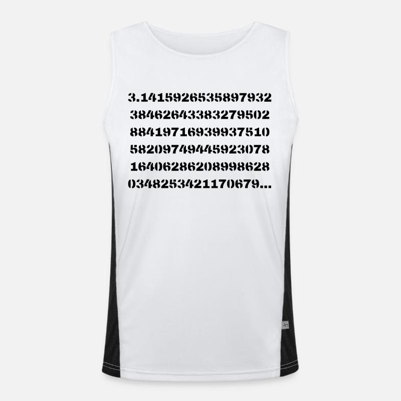 Pi Funktionelles Kontrast-Tank Top für Männer 