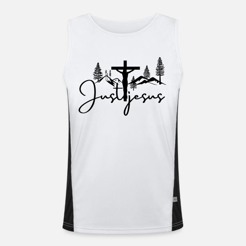 Just Jesus Men's Functional Contrast Tank Top 