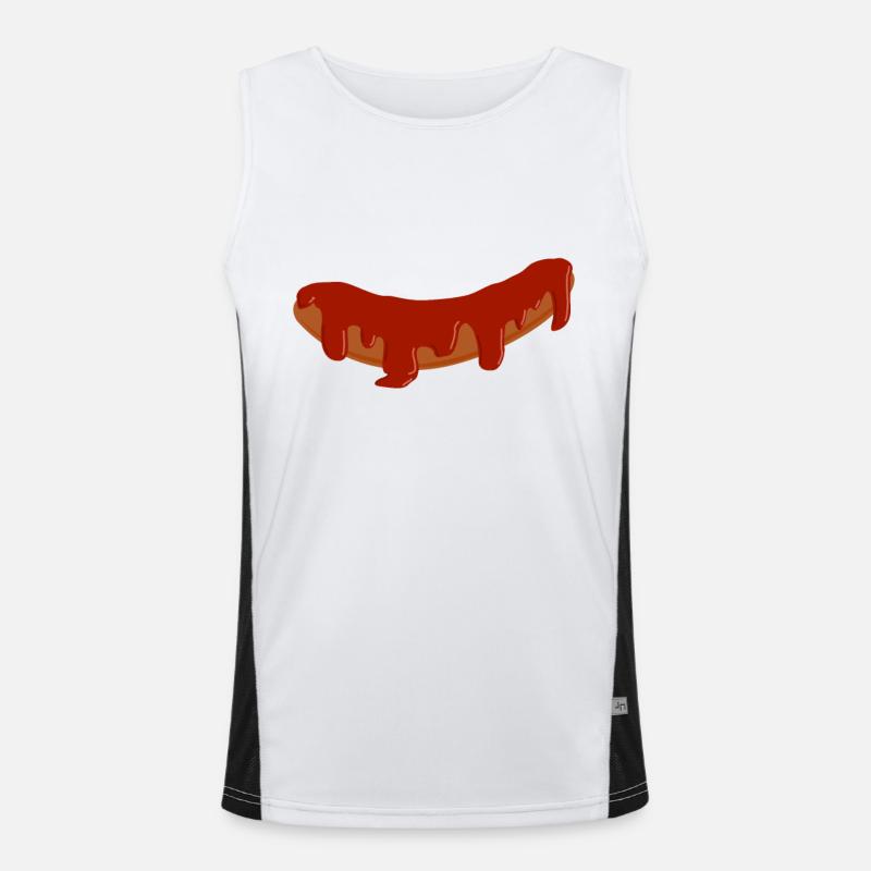 Currywurst Débardeur respirant contrasté Homme 