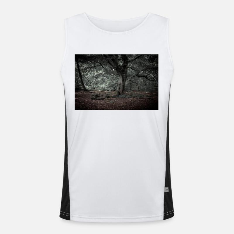 Im Märchenwald Funktionelles Kontrast-Tank Top für Männer 