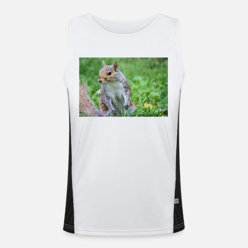 Grauhörnchen Sciurus carolinensis Funktionelles Kontrast-Tank Top für Männer 