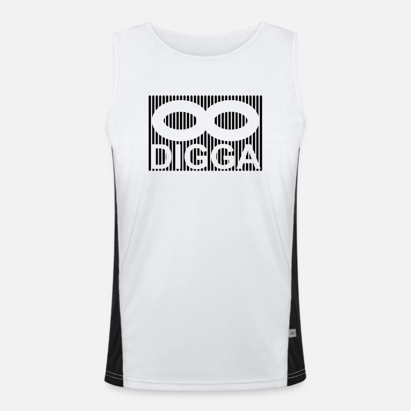 DIGGA Funktionelles Kontrast-Tank Top für Männer 