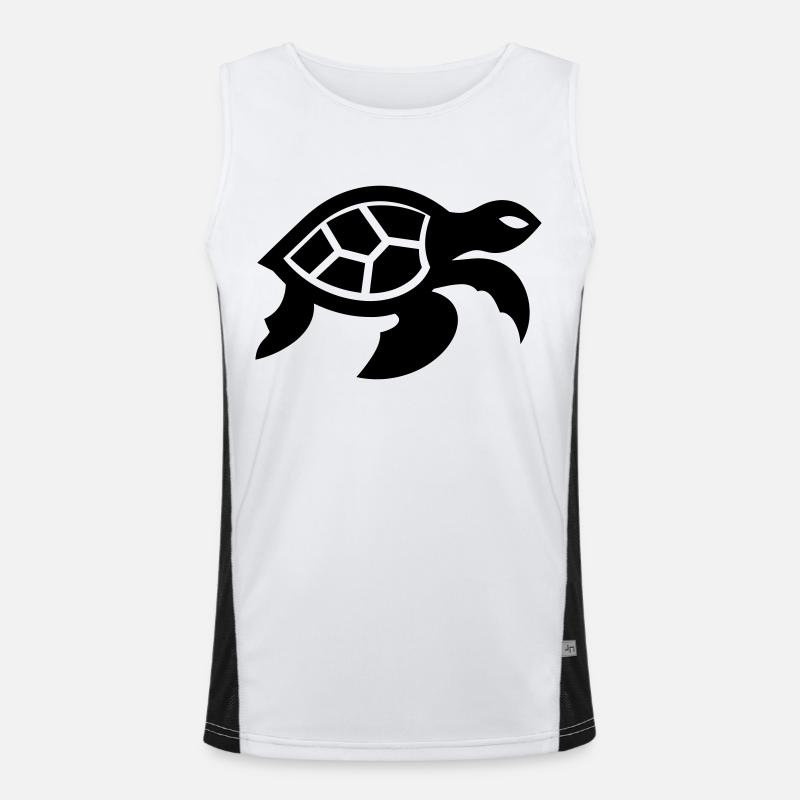 Schildkröte Funktionelles Kontrast-Tank Top für Männer 