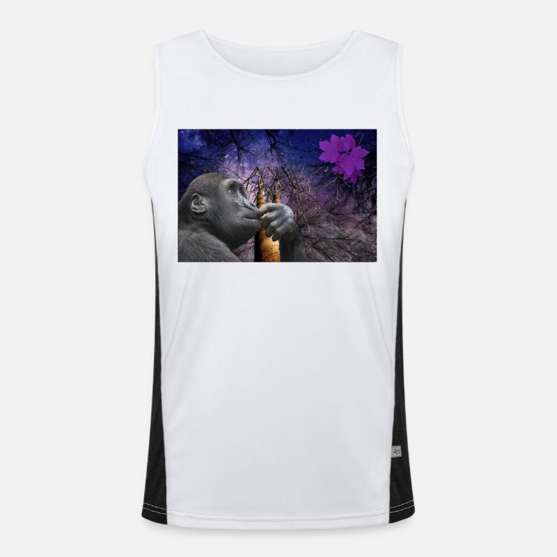 Monkey. Men's Functional Contrast Tank Top 