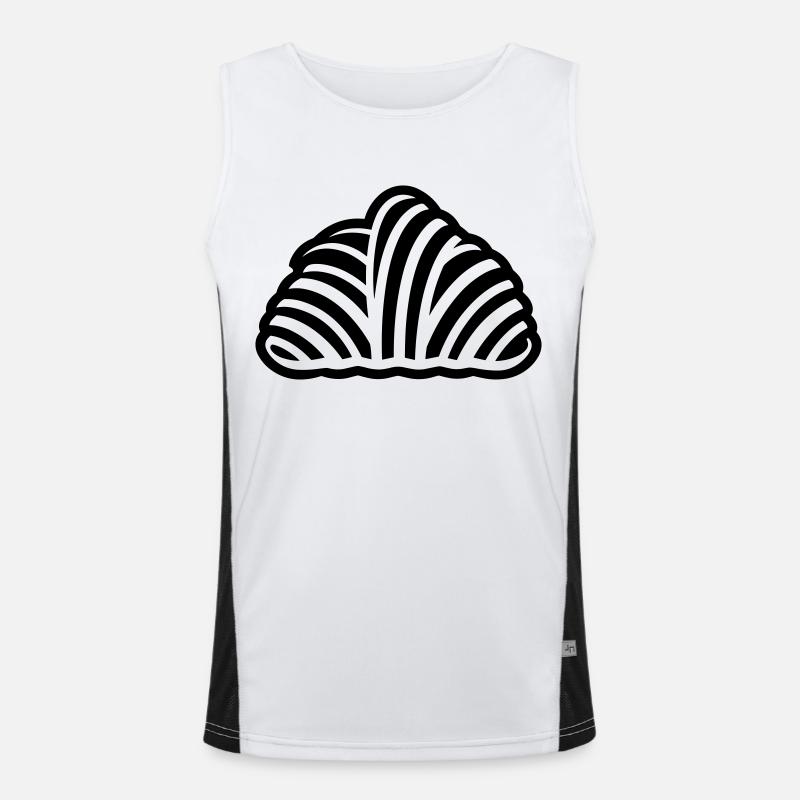 Halbmond Funktionelles Kontrast-Tank Top für Männer 