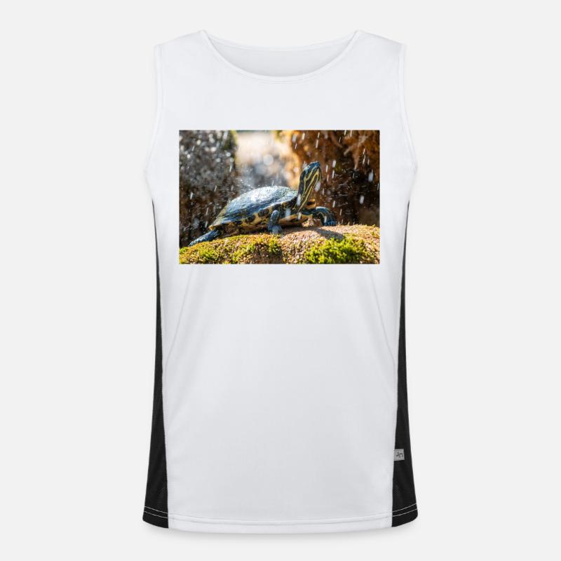 Gelbbauch-Slider Trachemys scripta scripta Funktionelles Kontrast-Tank Top für Männer 
