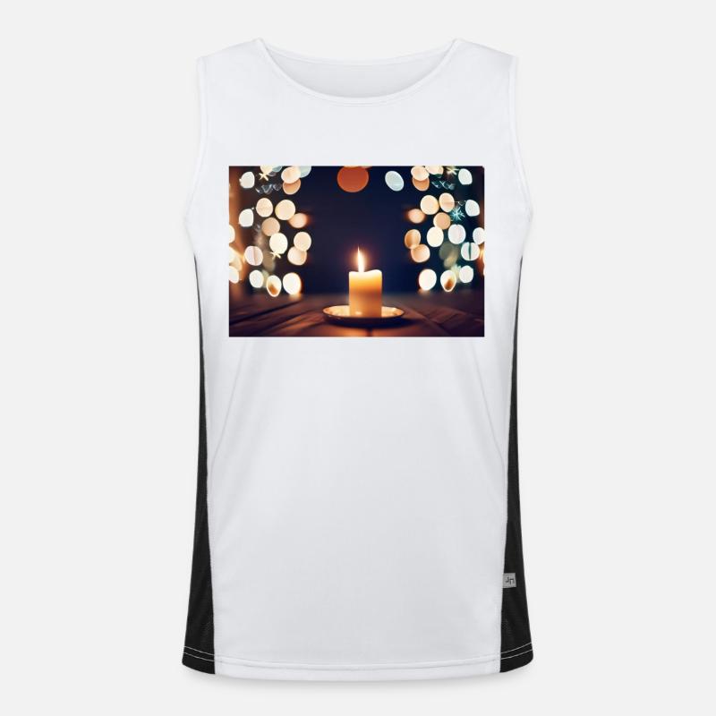 Weihnachtsstimmung Funktionelles Kontrast-Tank Top für Männer 