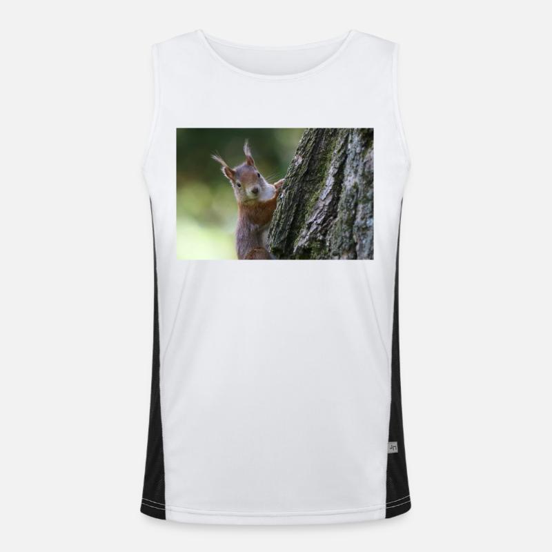 Eichhörnchen,Isibat Funktionelles Kontrast-Tank Top für Männer 
