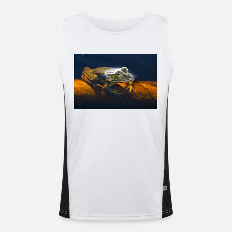 Common water frog Men's Functional Contrast Tank Top 