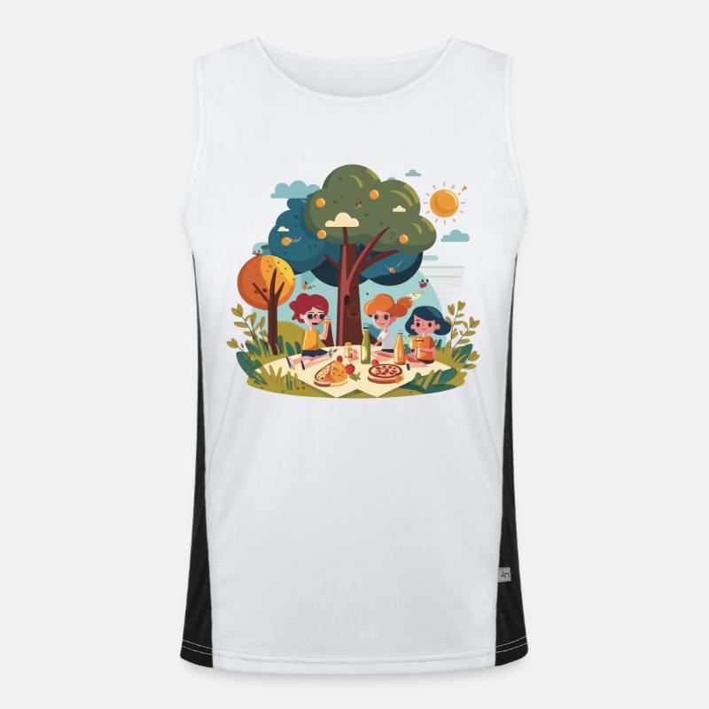 Die Picknick-Truppe Funktionelles Kontrast-Tank Top für Männer 