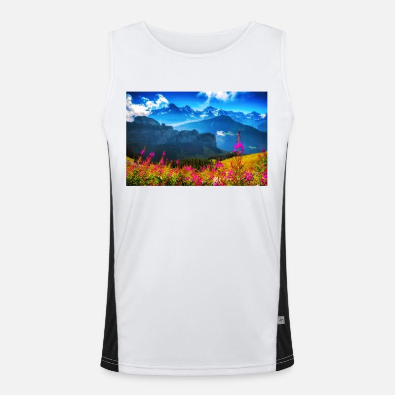 SUMMER ALPS Men's Functional Contrast Tank Top 