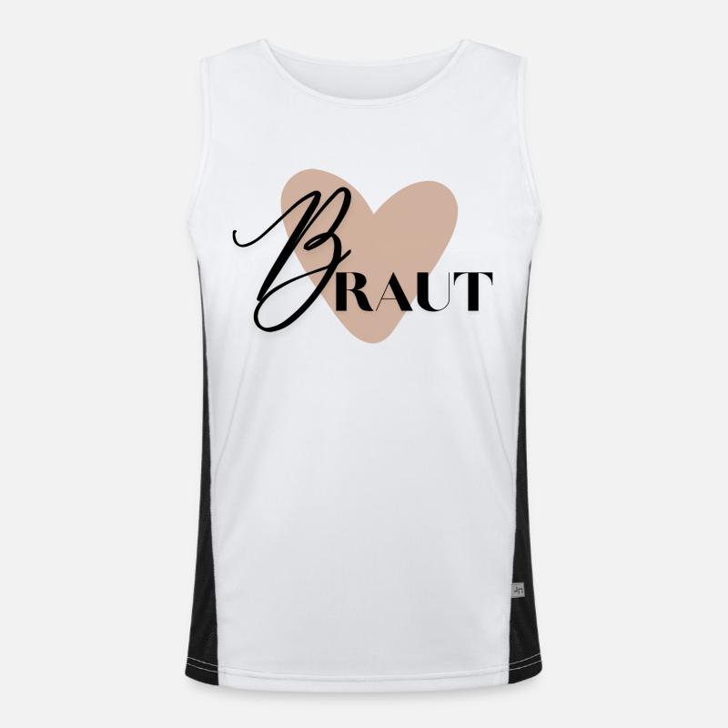 Braut Funktionelles Kontrast-Tank Top für Männer 