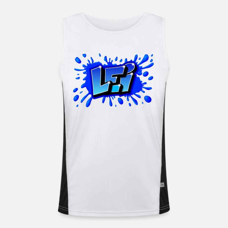 GRAFFITI FIRST NAME LEI PRINTABLE Men's Functional Contrast Tank Top 