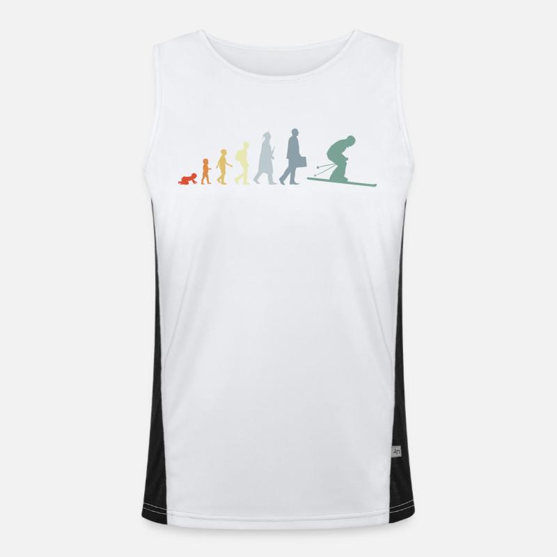 Evolution des Skisports Funktionelles Kontrast-Tank Top für Männer 