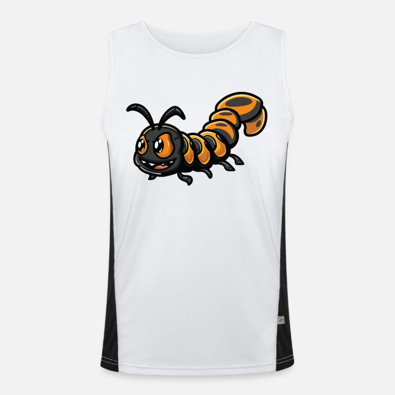 Tausendfüßler Funktionelles Kontrast-Tank Top für Männer 