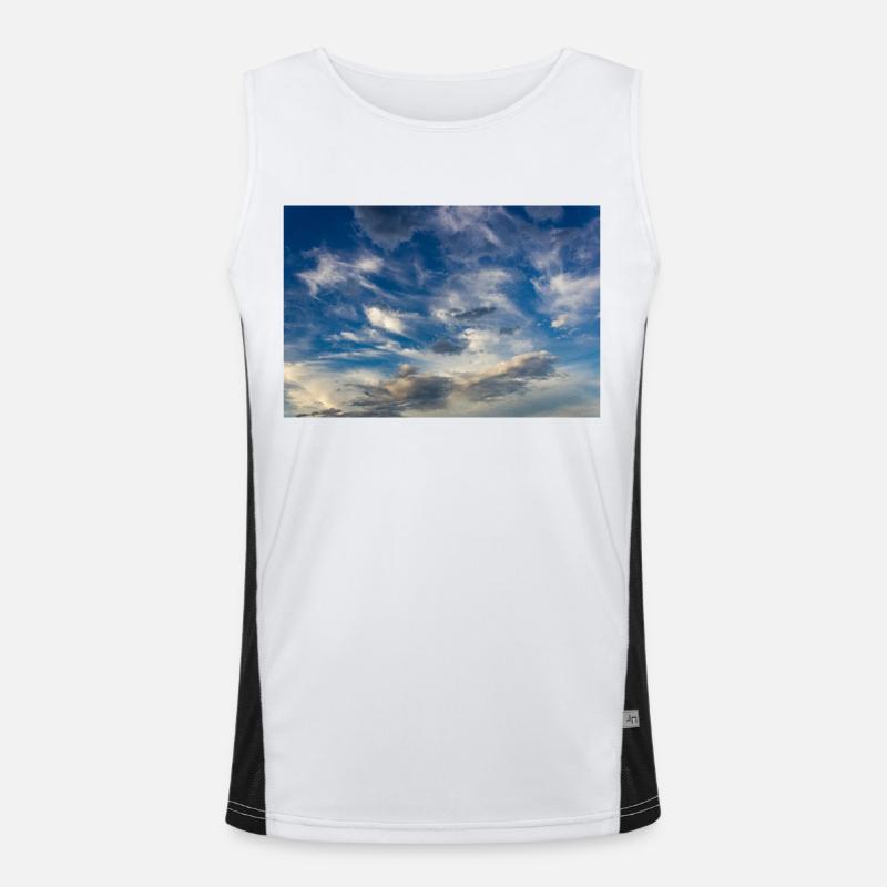 Der Himmel Funktionelles Kontrast-Tank Top für Männer 