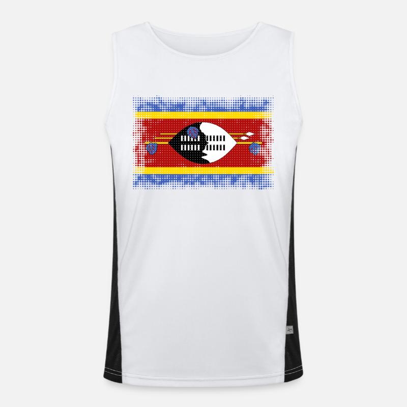Eswatini Funktionelles Kontrast-Tank Top für Männer 