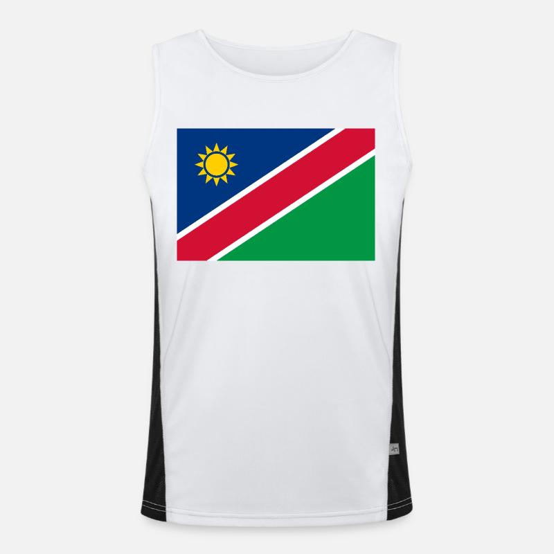 Namibia Funktionelles Kontrast-Tank Top für Männer 