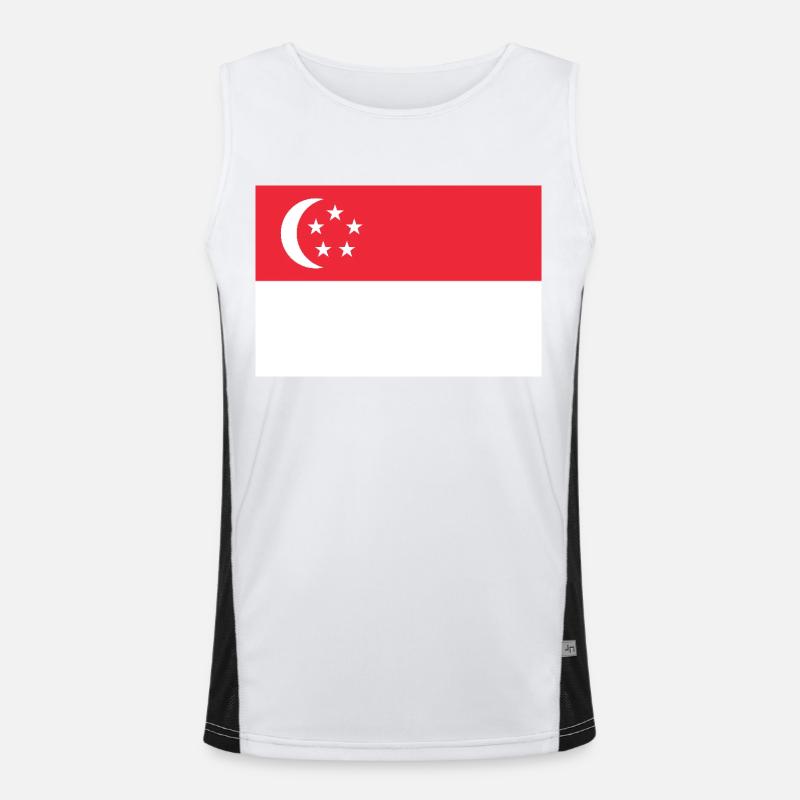 Singapur Funktionelles Kontrast-Tank Top für Männer 