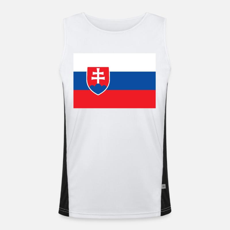 Slowakije Functionele contrasterende tanktop voor mannen 