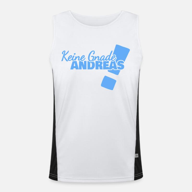 Andreas als Lustig Funktionelles Kontrast-Tank Top für Männer 