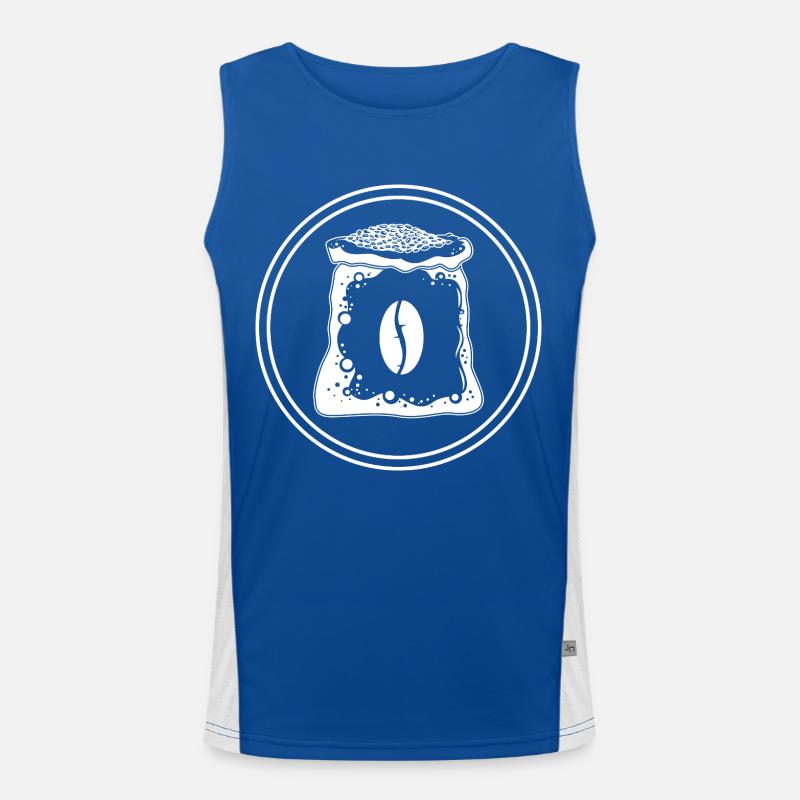 Coffee machine icon Men's Functional Contrast Tank Top 