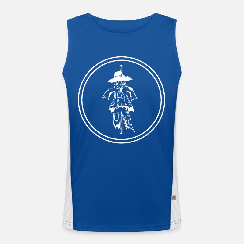 Vogelscheuche Funktionelles Kontrast-Tank Top für Männer 