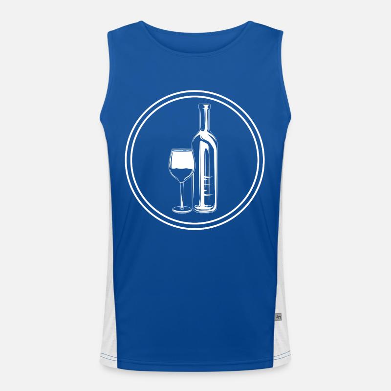 Wine Icon Men's Functional Contrast Tank Top 