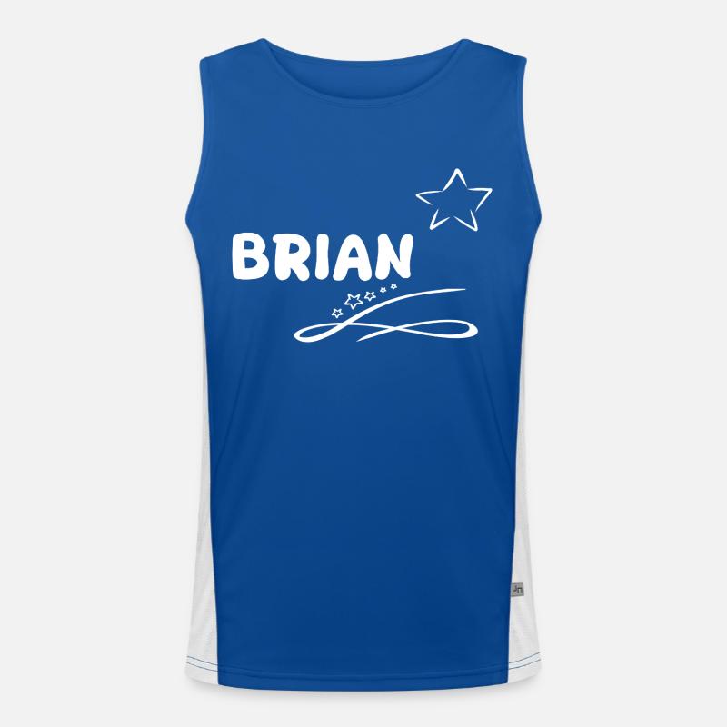 Gift Brian Men's Functional Contrast Tank Top 