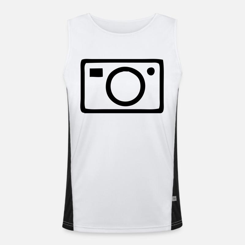 Kamera Funktionelles Kontrast-Tank Top für Männer 