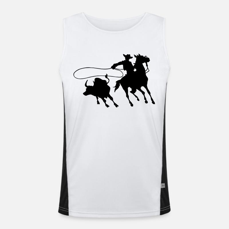 Cowboy Men's Functional Contrast Tank Top 