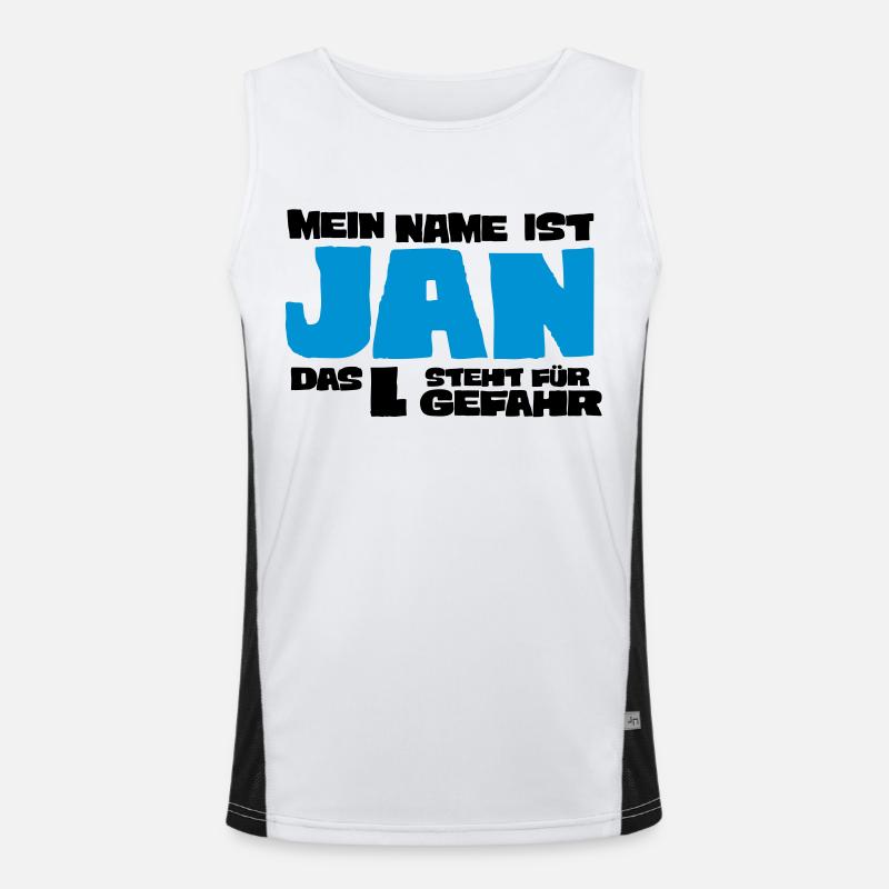 jan Funktionelles Kontrast-Tank Top für Männer 