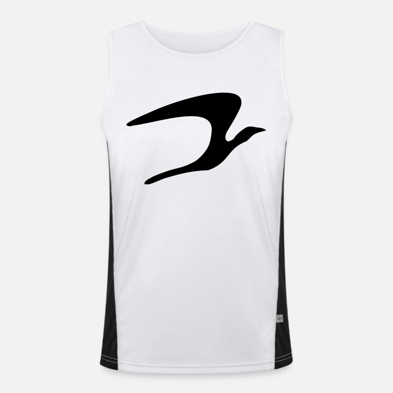 bird_vec_1de Funktionelles Kontrast-Tank Top für Männer 