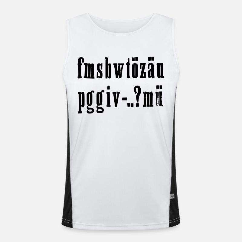 fmsbwtözäu Funktionelles Kontrast-Tank Top für Männer 