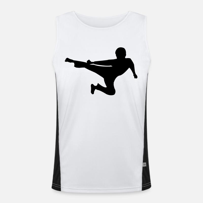 kung_fu Men's Functional Contrast Tank Top 