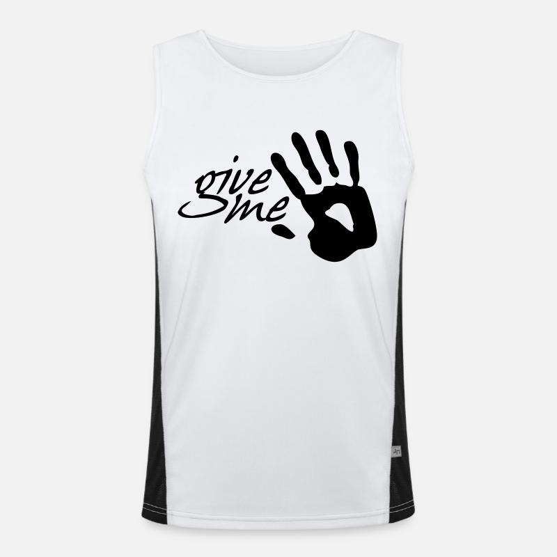 give me five Funktionelles Kontrast-Tank Top für Männer 