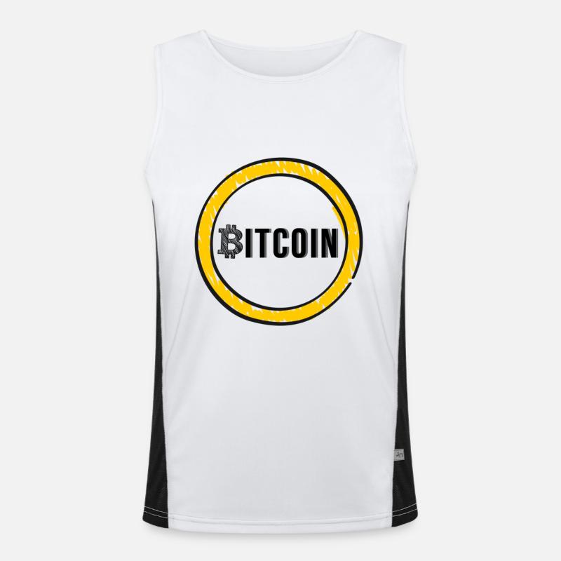 Bitcoin for all Men's Functional Contrast Tank Top 