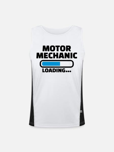 Mechatroniker - Funktionelles Kontrast-Tank Top für Männer  - Weiß/Schwarz - Vorne