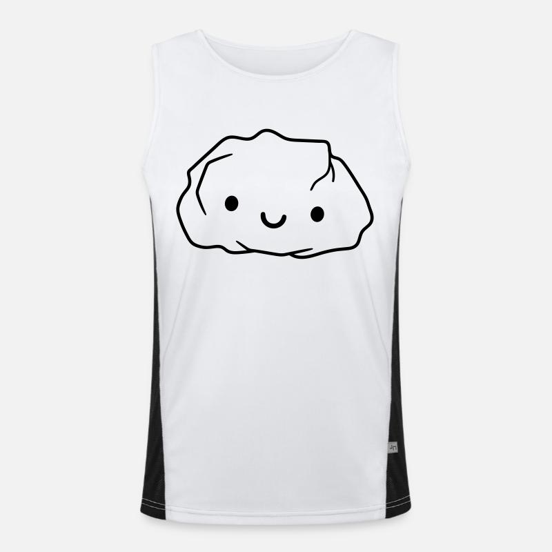 pebble rocks Men's Functional Contrast Tank Top 