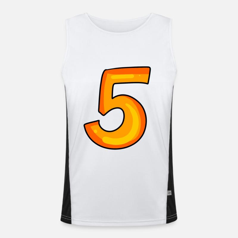 5 Men's Functional Contrast Tank Top 