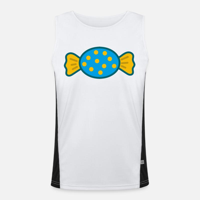 Candy Sweets Men's Functional Contrast Tank Top 