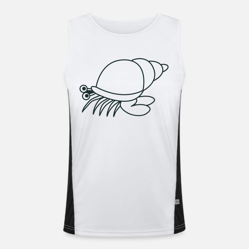 Einsiedlerkrebs Funktionelles Kontrast-Tank Top für Männer 