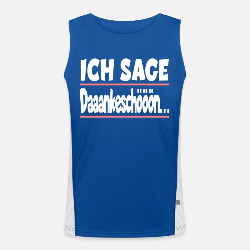 Ich sage Dankeschön für einen Kollege oder Funktionelles Kontrast-Tank Top für Männer 