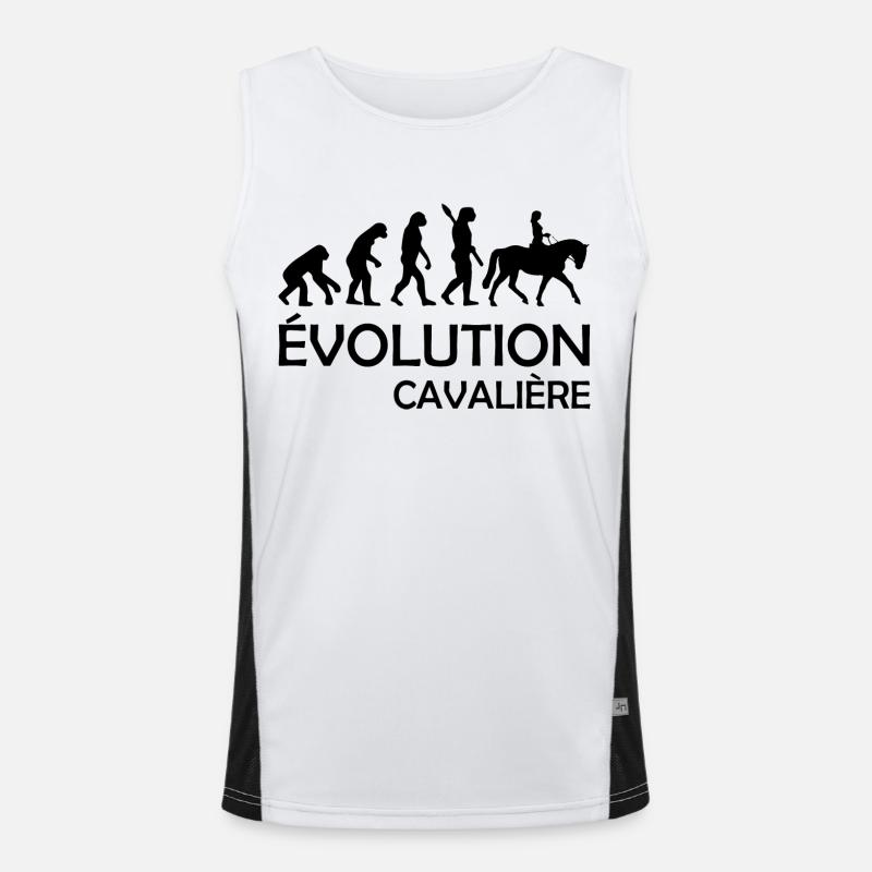 evolution cavaliere / humour cavalière Débardeur respirant contrasté Homme 
