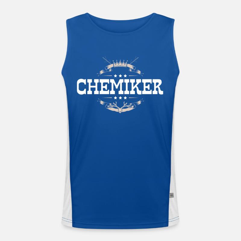 Chemiker Beruf Funktionelles Kontrast-Tank Top für Männer 