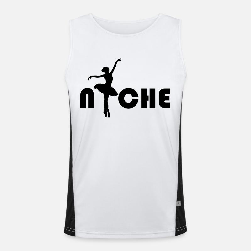 Dancing Dance Music Funktionelles Kontrast-Tank Top für Männer 